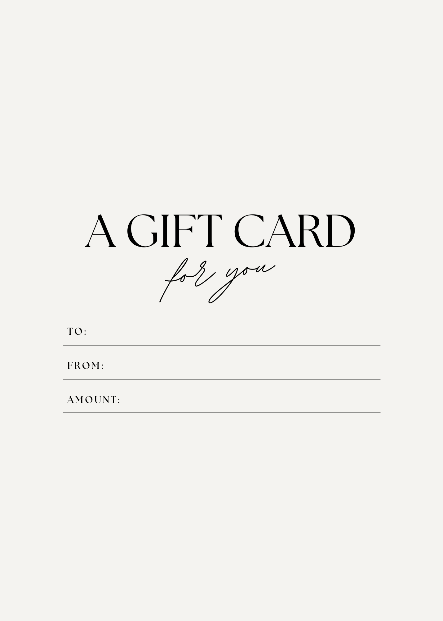 Nuz Knives Gift Card